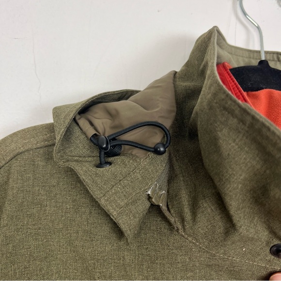 L.L.Bean Olive Green 3-In-1 Tek All Season Jacket Hooded Coat Men's Medium - Picture 13 of 15